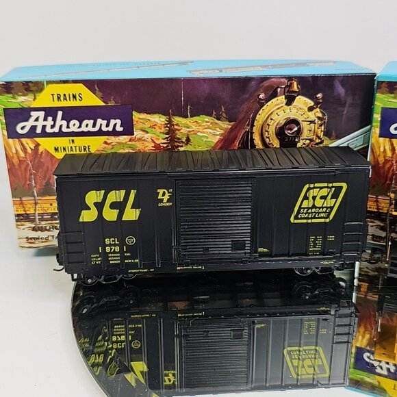 HO Athearn Ready To Run Train Freight Box Car & Caboose W/ Boxes Vintage Set 2 - Picture 2 of 11